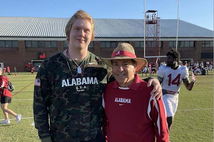 Olaus Alinen and Nick Saban